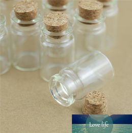 100pcs/Lot 7ml 22*35mm Storage Mini Glass Bottles With Cork DIY Crafts Jars Tiny Transparent Glass Bottles Wedding Gift
