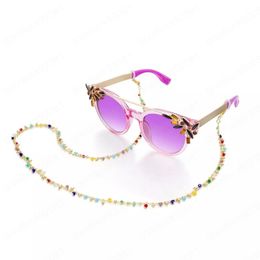 Colourful Summer Copper Pendants Glasses Chain adapt to all Sunglasses and glasses with Fine Silicone Anti-skid loops