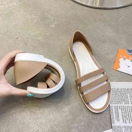 Top Seller-women Sandals 2021 Jelly Sandals Women's Summer Non Slip Soft Soled Shoes Beach Versatile Women's Shoes Y220211