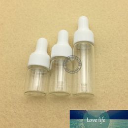 (50pieces/lot) 2ml 3ml 5ml Clear Glass Dropper Bottle Transparent Glass Essential Oil Bottle Glass Vials