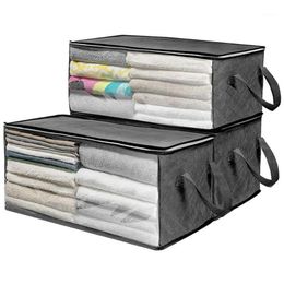 Storage Bags Non-Woven Clothes Bag Folding Quilt Dust-Proof Cabinet Finishing Box Large Under Home Organizer