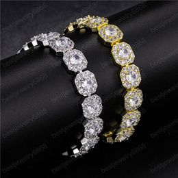 11mm 7/8/9inch Gold Silver Colour Top CZ Tennis Link Chain Bracelet for Men Women Hot Gift