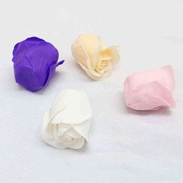 Gifts for women 81Pcs Soap Rose Head Bath Flower Floral Soap Scented Rose Flower Creative Gifts For Wedding Bouquet Home Decoration Flower Art