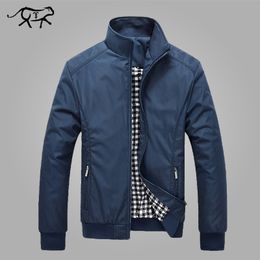 Jacket Men Spring Autumn Men's New Casual Jackets Regular Stand Collar Slim Fit Thin Coat Male Overcoats Wind Breaker Wholesale 201123