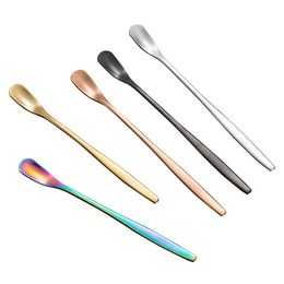 Stainless Steel Coffee Spoon Honey Scoop Cocktail Bar Drink Stirrer Water drop Mixing Spoon Bartender Tools Kitchen Accessories Tableware Decoration JY0152