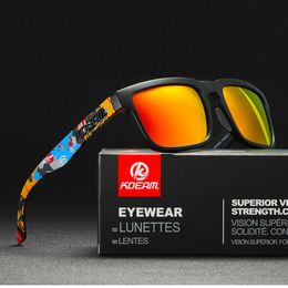 KDEAM Unisex Men Women Sport Square Polarized Sunglasses Ultralight Driving Outdoor Glasses UV400 KD332