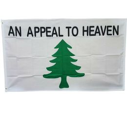 An Appeal To Heaven Flags 100D Polyester 3'x5'ft High Quality Hot Sales With Two Brass Grommets