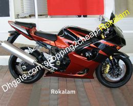 For Suzuki Motorbike Shell GSX-R1000 03 04 GSXR 1000 K3 GSXR1000 GSX R1000 2003 2004 Dark Red Black Fairing Set (Injection molding)