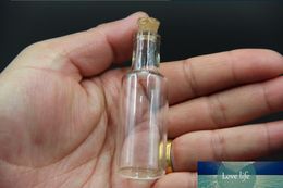 50pcs 24*70mm 15ML Glass Cork Bottle Empty Sample Vial craft Home Wedding Decoration Wishing Vial Refillable jars Container Gift