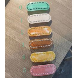 Multicolor Rhinestone Letter Hair Clip with Stamp Women Letter Barrettes Fashion Hair Accessories for Gift High Quality