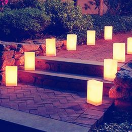 10Pcs Festival Lantern Paper Lantern Candle Bag Outdoor Lighting Candles Holder for Wedding Christmas Decor Event Pary Supplies Y200903