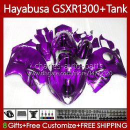 Hayabusa Body For SUZUKI GSXR 1300CC GSX R1300 1300 CC 1996-2007 74No.166 GSX-R1300 GSXR-1300 2002 2003 2004 2005 2006 2007 GSXR1300 New purple 96 97 98 99 00 01 Fairing