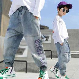 Children's clothing boy jeans spring and autumn new children's Korean casual trousers G1220