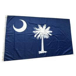 US America South Carolina State Flags 3'X5'ft 100D Polyester Outdoor Hot Sales High Quality With Two Brass Grommets