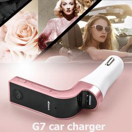 G7 Car charger Wireless Bluetooth MP3 FM Transmitter Modulator Cars Chargers Support Hands-free for cell phones