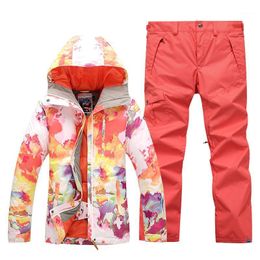 ladies ski suits Canada - Skiing Jackets GsouSnow Winter Ladies, Ski Suit, Outdoor Windproof, Waterproof, Warm Climbing Charge Orange Color