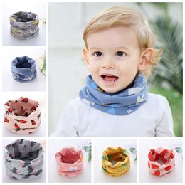 Winter Children Cotton Scarf Printed Kids Boy Neck Collar Cartoon Toddler Girl Neckerchief Baby Cloth Accessories 20 Designs DW6257