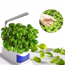 Smart Indoor Herb Garden Planter Kit LED Grow Light Hydroponic Growing Multifunction Desk Lamp Plant Flower Grow Lamp AC100-240V Y200709