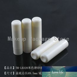 wax tubes UK - 100pcs 11.8mm Mold Filling DIY Empty 4g Beige White Matte Cylinder Lipstick Tube Mouth Wax Tube Lip Balm Plastic Tube