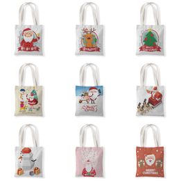 The latest 33X37CM size, Santa Claus style, Christmas gift bag, one-shoulder bag, handbag, shopping bag, free shipping