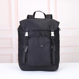 2022New waterproof nylon large capacity backpack classic Oxford textile fashion retro men's notebook backpack fashion thin travel bag