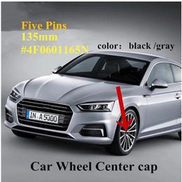 4PCS Wheel Hub Cap Centre Cover 135mm ABS Hub Cap Logo s-line 4F0601165 4F0601165N for A4L A6L Car Styling