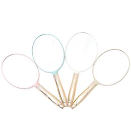 Maniglia specchi cosmetici Salone di bellezza Specchio per trucco portatile Specchio regalo ovale quadrato Strumento per cosmetici B7966