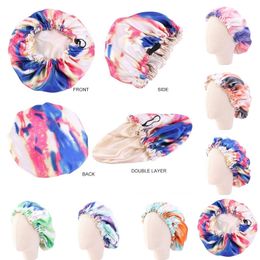 Children's Headwear Accessories Multicolor Night Caps Girls Colour Night Hats Double Layer Sleeping Hats Elastic Band Night Cap