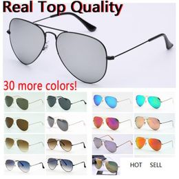 mens sunglasses real pilot quality uv400 glass lenses women sunglasses des lunettes de soleil original free leather cases accessories box