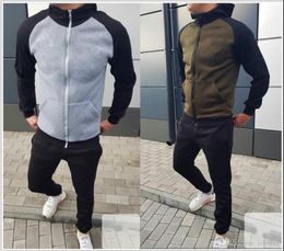 hot Mens Hoodies and Sweatshirts Sportswear Man Polo Jacket pants Jogging Jogger Sets Turtleneck Sports Tracksuits Sweat Suits S-XL