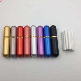 80pcs Aromatherapy Essential Oil Refillable Aluminium Blank Nasal Inhalers with High Quality Cotton Wicks (8 Colours to choose)good qualtity