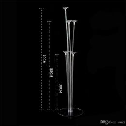 Home Party Balloons Holder Column Stand Clear Plastic Balloon Stick Birthday Kids Wedding Balloons Garlands