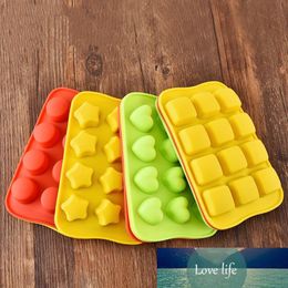 12 Grid Silicone Chocolate Mould Tray Creative Star/Heart/Round/Square Shaped Ice Cube Cake decoration