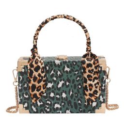 Women Shoulder Bag Square Box Design Fashion Handbag Designer Leopards Pattern Hand Bags Female Clutch Purse