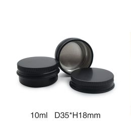 10g 15g 30g 50g 100g 150g Black Empty Aluminium Jar Metal Cream Jar Aluminium Tin Cosmetic Container WB3426