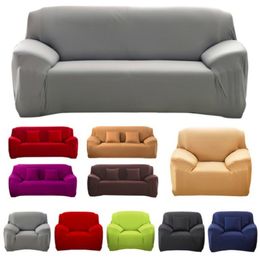 Lovely Solid Single-seat / Double-seat / Sectional Sofa Cover funda sofa sofa-slip cover capa de sofa canape free shipping LJ201216