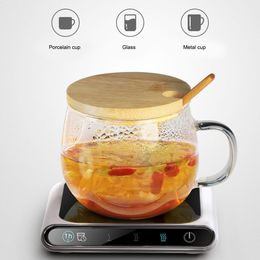 Mini Heating Coasters USB Charging Warmer Heat Base 3 Levels Of Adjustment Constant Temperature For Smart Home Use