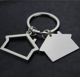 Creative House Shaped Keychains Metal Keyrings house Design car Key Chain Key Pendant Key Holder 2021