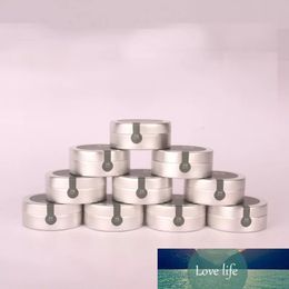 45*18mm 25ml metal Aluminium ointment box Aluminium cream jar oil wax cosmetic bottle with screw cap metal diy container pots box