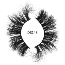 8 styles 5D 25mm messy fluffy false eyelashes a pair of thick exaggerated eyelashes long real mink hair