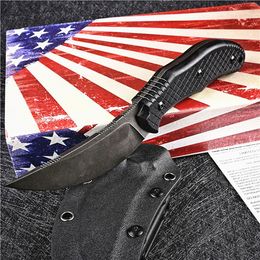 Promotion Fixed Blade Machete Knife M390 Stone Wash Blade Full Tang G10 Handle Tactical Knives With Kydex