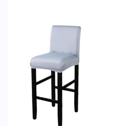 2Pcs/Lot Bar Chair Covers Spandex Stretch Coffee Breakfast Seat Chair Cover Dining Banquet Chaise Bar Slipcover Chaise de Bar Y200104