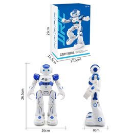 new RC Robot Intelligent Programming Remote Control Toy Biped Humanoid Robot Children Kids Birthday Gift electronic pet LJ201105