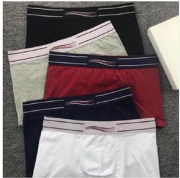 Mens Boxers Mens Underwear Sexy Underwear Fashion Casual Cotton Underwear Sports Shorts Breathable 5 Colors Asian Size L-2XL