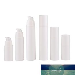 200pcs/lot 15ml 30ml 50ml white Airless Pump Perfume Vacuum Spray Bottle Plastic Travel Bottle Refillable Bottle