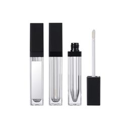 5ml Lipgloss Plastic Box Containers Empty Clear Lipgloss Tube Eyeliner Eyelash Container Mini Lip Gloss Split Bottle LX4313