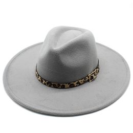 9.5cm Felt Fedora Hats Wide Brim Hat Women Lady Formal caps Men Jazz Top Hat mens Panama Cap Woman Chapeau Man Winter Fashion NEW