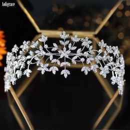 Hair Clips & Barrettes CZ Cubic Zirconia Bridal Wedding Headband Princess Sweet 16 Headwear Birthday Party Pageant Headpiece Bride Accessori