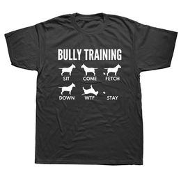 father t shirts UK - Funny T-shirt Men English Bull Terrier Tshirt Dog Father T Shirt Lovely Design Clothing O Neck Streetwear