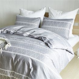 Bedding Sets Single Double Russia Europe Queen 14 Size Luxury Duvet Cover Set For 90/160/200 Bed Linen Set Bed clothes Grey 201022